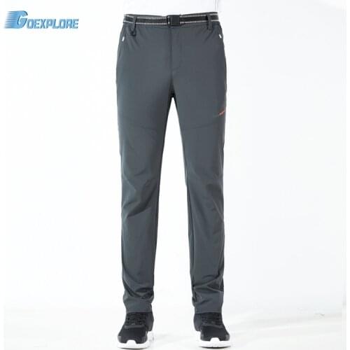 Goexplore Climbing pant Male Outdoor Summer Quick Dry Pants Uv Protection Breathable Hiking Camping Fishing Cycling Trousers Men