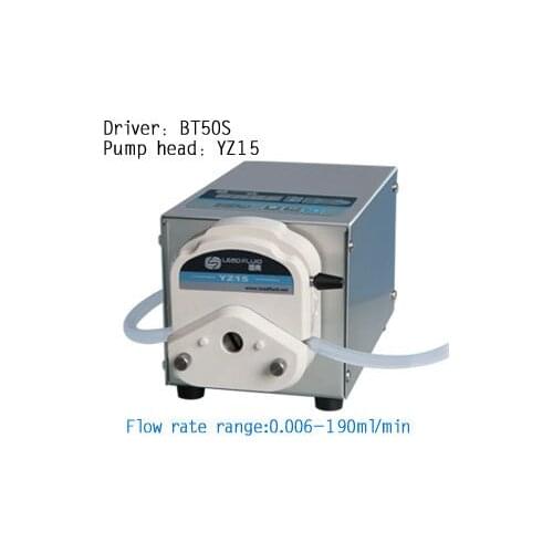 BT50S/ YT15 Pump Head Micro low Flow Speed Peristaltic Pump for Water liquid Pumps Fluid 0.006-190ml/min