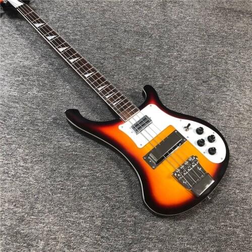 Inventory, sunset color electric bass, real photos, factory wholesale and retail, freight free. Modifiable customization