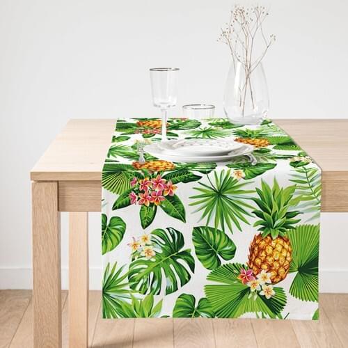 Realhomes Summer Tropical Print Custom Design Suede Runner