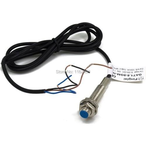 M8x1x40 1.5mm sensing NPN NO GAT1.5-8GM-N1 general inductive proximity sensor switch