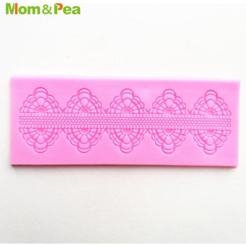 KCL549 Small Lace Pad Silicone Mold Sugar Paste Fondant Cake Decoration 3D Mould