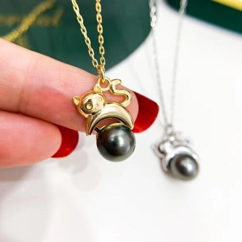 Cute Lovely 925 Sterling Silver Pendant Mounts Findings Settings Jewelry Fittings Women Accessories for Pearls Beads Stones