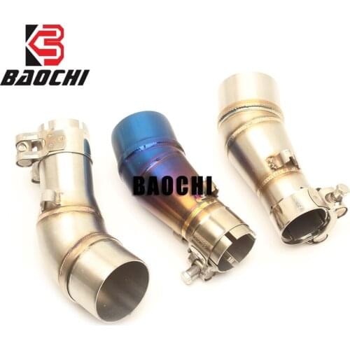 Motorcycle Exhaust Connect Link Pipe Middle Tube Ship on Adapter Escape Muffler for Kawasaki Z250 Z250SL Ninja 300 250 300CC