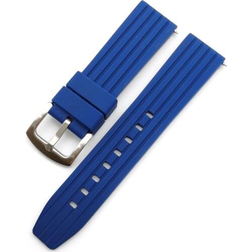 BEAFIRY Soft Silicone Watch Band 20mm 22mm 24mm Rubber Watch Strap Waterproof Sweatproof Watchband Belt sport for samsung huawei