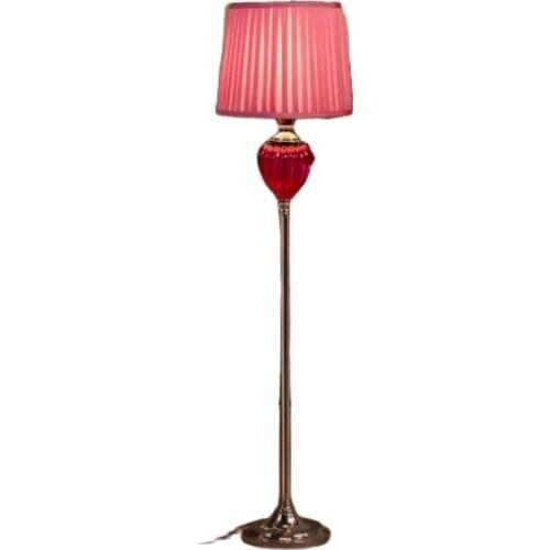 High End Modern Europe Fashion Pink Crystal Glass Iron Led E27 Floor Lamp for Living Room Bedroom Deco Reading Lamp H 158cm 1699