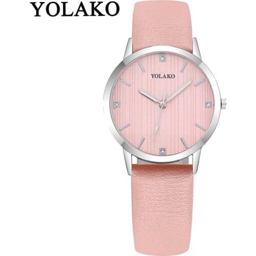 New Fashion Women Romantic Starry Sky Wrist Watch Casual Luxury YOLAKO Brand Leather Rhinestone Watches Clock Relogio Feminino