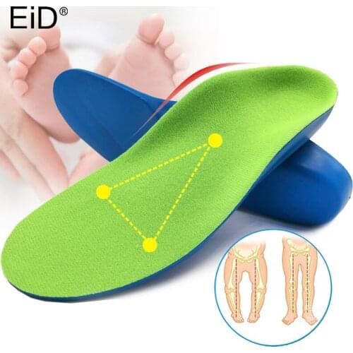 EiD 3D Orthotic Insoles flat feet for kids and Children Arch Support insole for X-Legs child orthopedic shoes sole pad Foot Care
