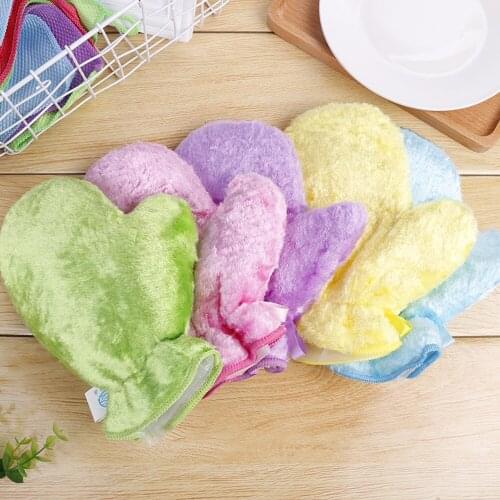 Wood Fiber Cleaning Thickening Gloves Decontamination To Oil Waterproof Layer Dishwashing Gloves Single Pack