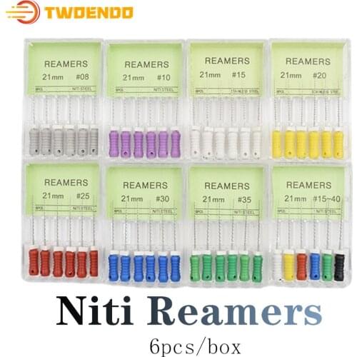 Dental 21mm 10boxes Niti Reamers Endo File for Root Canal Treatment
