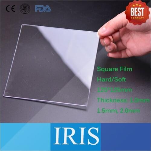 Dental Lab Material 125*125mm Denture Hard Film Vacuum Forming Pressure Sheets Square Beauty White Film