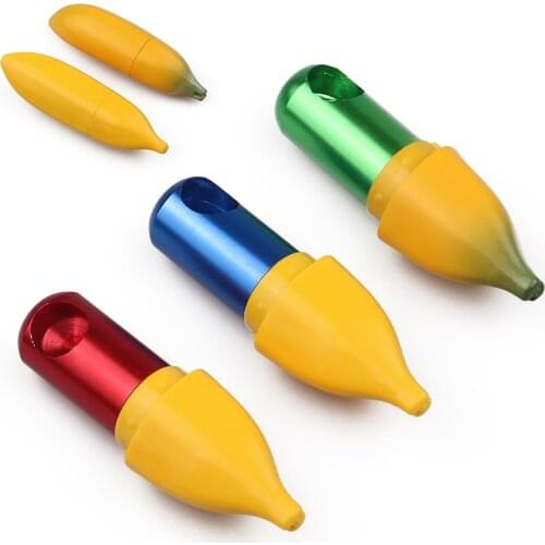 Banana Modeling Metal Pipes Jamaica Tobacco Pipe Removable Smoking Pipe Smoke Grinder Smoke Narguile Hookah Mouthpiece