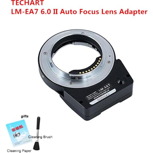 NEW TECHART LM-EA7 6.0 II Auto Focus Lens Adapter for Leica M LM Lens to Sony NEX A7RII A6300 A9 A7SII Cameras