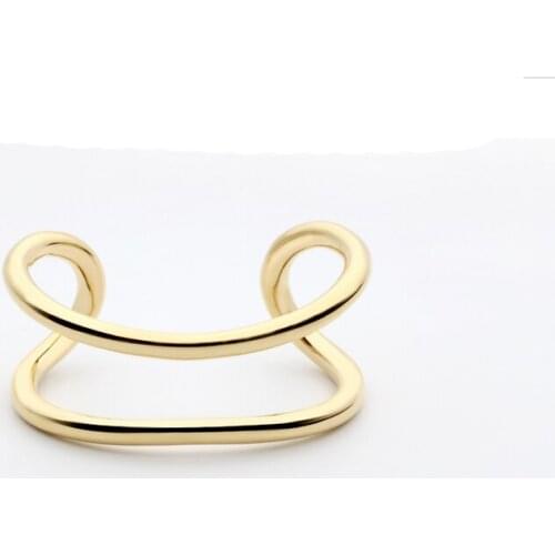 High Quality Gold Color Stainless Steel Bracelet Jewelry Retro Irregular Cuff Bracelet & Bangle For Women Lady