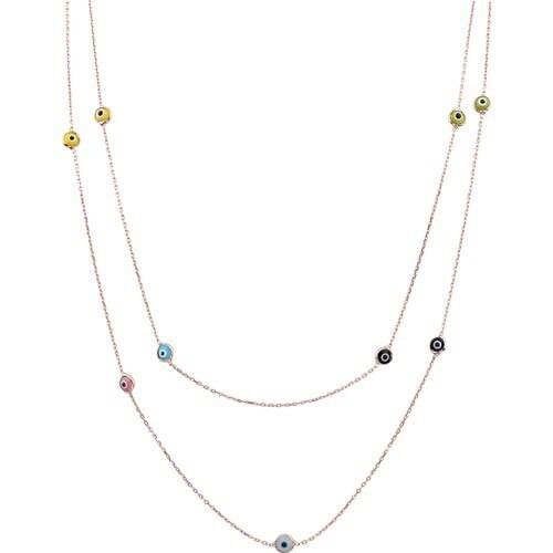 XSilver Evil eyes Necklace