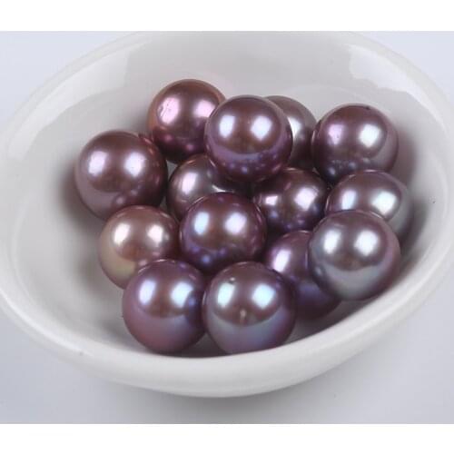 12-13mm Natural cultured pearl Purple Loose Edison Pearl for jewelry