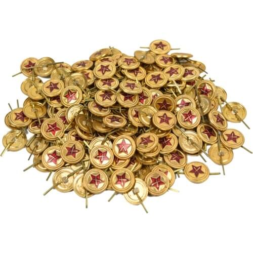 Soviet Union Army Cockade Badge Metallic Star With Double Gun New Military Badge Retro WW2 Badge Set Custom Badge Peugeot Badg