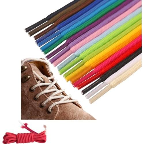 1 pair Multicolor Round Shoelaces Unisex Polyester Shoestring For Sneakers 50/100/150/200cm Sports Shoe Laces Shoe Accessories