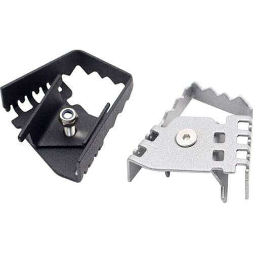 1pcs CQR250 Motorcycle Rear Brake Pedal Extension Step Tip Plate Enlarge Peg Pad Extender