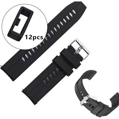 12 Pack Fastener Rings Anti Slip Compatible with Garmin Boneng Fenix5 Watches Security Loop Connector Band Retainer