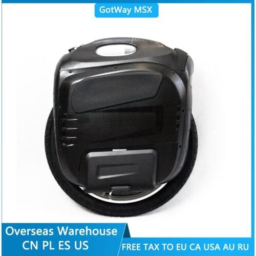2021 Gotway Msuper X MSX PLUS Electric Unicycle 84V/1600WH Motor Power 2500W Bluetooth Speaker Anti-spin Button Matte Black 19"