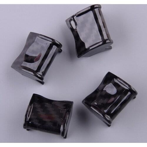 4pcs/Set Carbon Fiber Style ABS Car Dashboard Switch Button Cover Trim Fit for Ford Mustang 2015 2016 2017 2018 2019