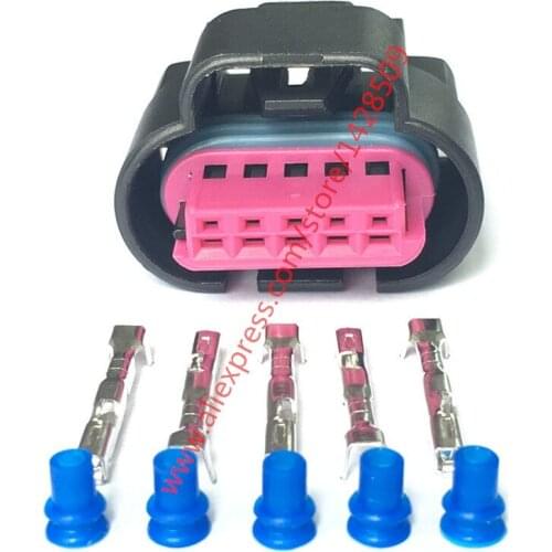 5 Sets 5 Pin GM LS2 GTO Mass Air Flow Connector MAF Meter Plug Waterproof Connector 15305554 15306113 For 2JZ-GTE Toyota Lexus