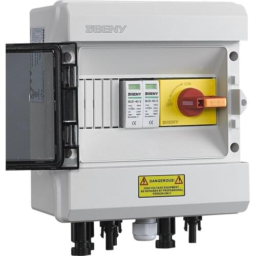 600V Solar Combiner Box for 2 Solar Strings