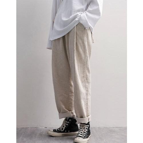 Acmerate Men's Corduroy Trousers