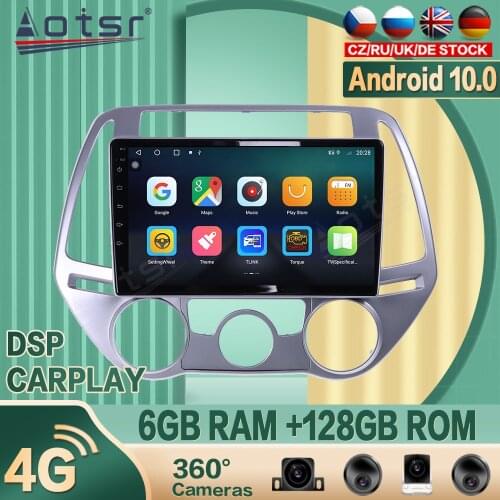 For Hyundai I20 2008+ Android Car radio Player GPS Navigation 360 camera Auto Stereo Multimedia Video Headunit DSP carplay 4G