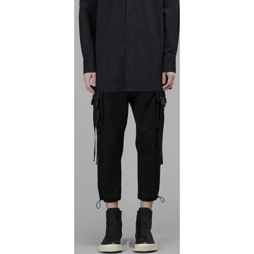 Cargo Black Pants Women Fashion Pockets Patchwork Hippie Trousers Funny High Waist Streetwear Pants Autumn Pants Females