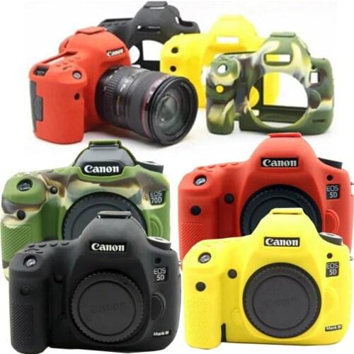 Camera Bag Soft Silicone Rubber Protective Body Cover Case For Canon 5D Mark III IV S 5D 5DS 5D3 5D4 80D 800D For nikon 6D