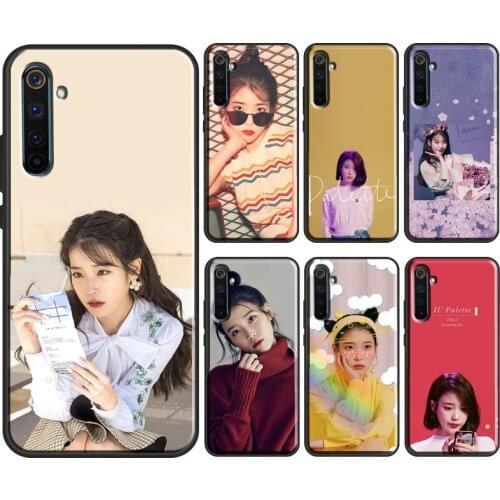 IU Lee Ji Eun KPOP UAENA Case For OPPO Realme 7 6 8 Pro C3 C15 C21 7i GT Q3 Pro Cover For OnePlus 8 9 Pro Nord 8T