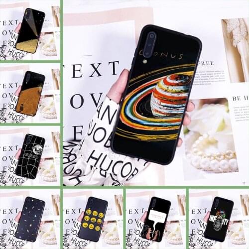 Space Star Black Cool Quotes Funny Back Cover For Xiaomi Mi A3 9 SE Silicone Phone Case For Xiaomi Mi 9T 8 PRO