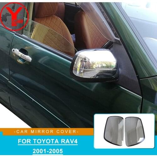 Chrome Side Mirror Cover Trim For TOYOTA RAV 4 RAV4 2001 2002 2003 2004 2005 Rearview Mirror Protector Accessories YCSUNZ