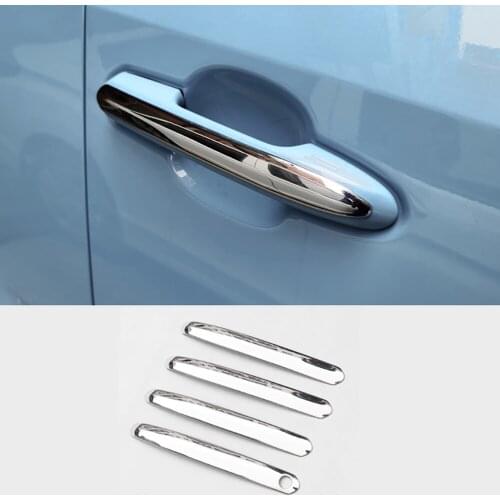 STAINLESS STEEL CHROME STYLING EXTERIOR DOOR HANDLE TRIM COVERS FOR TOYOTA RAV4 2019 2020 2021 ACCESSORIES