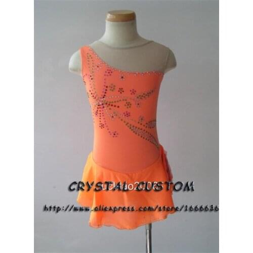 2016 Hot Sales Girls Figure Skating Dresses Graceful New Brand Ice Figure Skating Dress For Competition DR2776