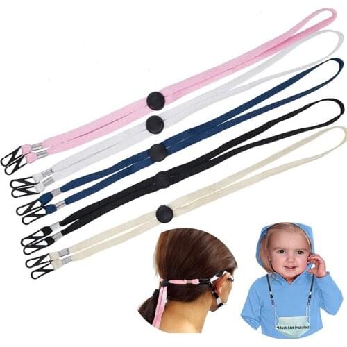 Face Mask Lanyard Lightweight Adjustable Comfort Neck Strap Extender Ear Holder Rope Hat Windproof Rope