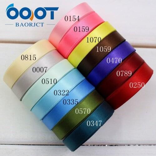 OOOT BAORJCT 174273,high quality 10Yards 10mm Solid Satin Ribbon Bag Clothing Shoe Material Gift Wrap Bakery Package Hairbow