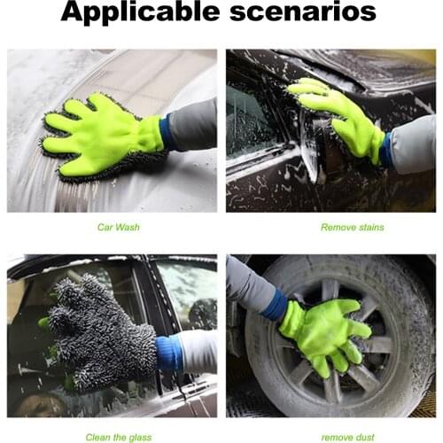 Palm Shape Ultra Portable Microfiber Multifunctional Car Wash Mitt Anti Scratch Wash Glove Support Dropshipping