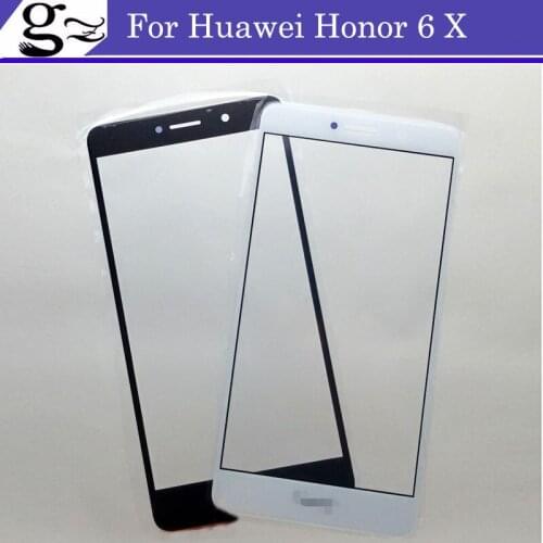 Front Glass Touch Panel for Huawei Honor 6x 6 X Original Front Outer Glass Lens Cover Touch Screen Digitizer Black