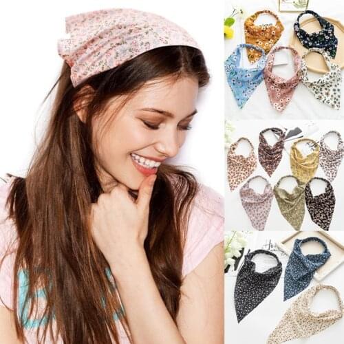 New Arrival Rose Printted Ribbon Elastic Hairband Headband For Women Girls Bandanas Lady Scarf Turban Hair Accessories Headwear