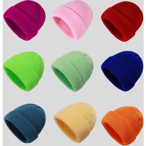 Candy Color Hat Winter Woolen Hat Cold Women And Men Autumn And Winter Outdoor Warm Knitted Hat Beanies Hats Men Knitted Hats