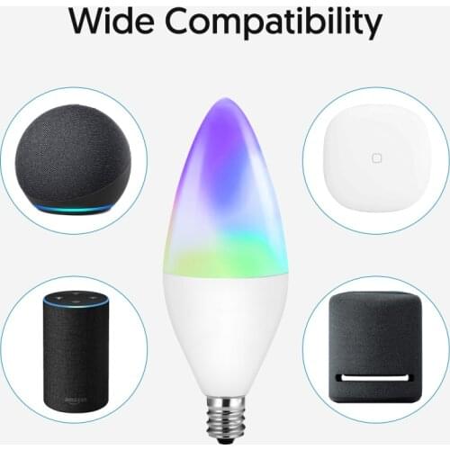 3Pcs Zigbee 3.0 Smart Bulb Wireless WiFi Smart Home Bulb 100-260V Voice Control Bulbs Work With Alexa SmartThings Echo Studio