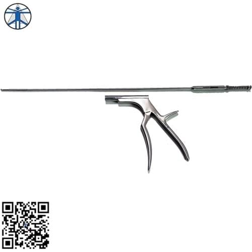 Translaminar spine endoscopic instrument 3.5mm 45deg surgical kerrison rongeurs
