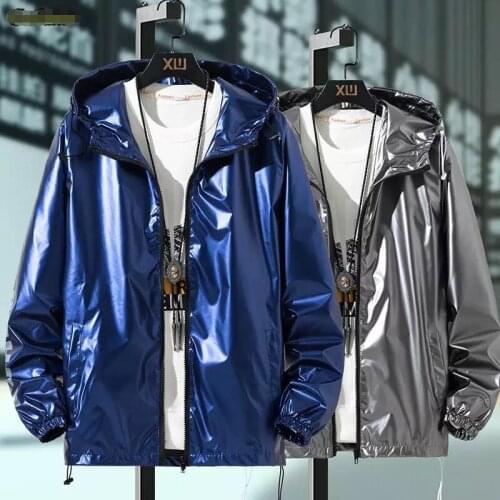 New Spring Fall Plus Size Wind Wterproof Coat Man Women Clothes Hooded Zipper Bomber Jackets Outerwear Harajuku Windbreaker Coat