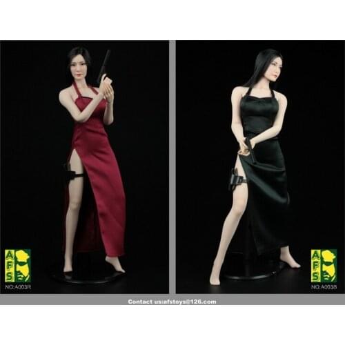 1/6 figure doll clothes female dress with gun for 12" Action figure doll accessories.not include doll,shoes and other