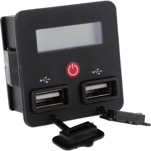 12V 24V Battery Capacity Indicator Voltmeter 3S-6S Li-ion Lifepo4 Lead Acid Battery Tester with Phone USB Charger Scoket