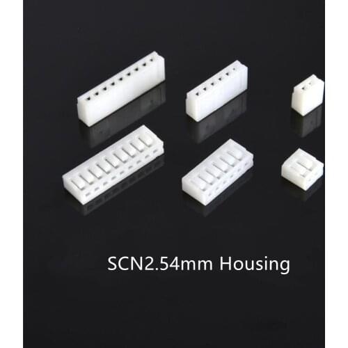 2000PCS/1LOT SCN2.54mm Connector Male Plug Plastic Shell Housing 2/3/4/5/6/7/8/9/10P