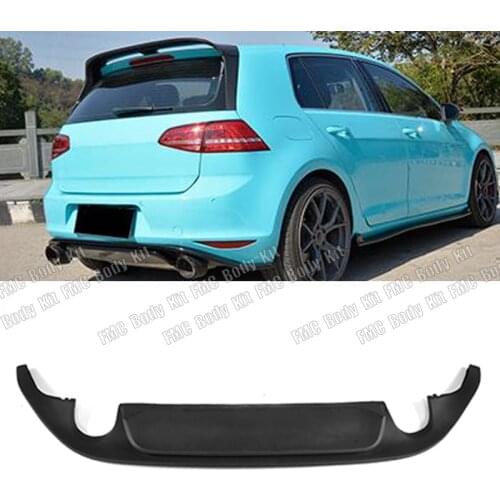 2014 - 2016 PU Car Protector Bumper Rear Lip for VOLKSWAGEN GOLF 7GTI Clubsport Style Car